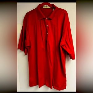 BRAND NEW FAIRWAY GREENE COLLARED SHIRT RED POLO SOLID SIZE XL SHORT SLEEVE GOLF